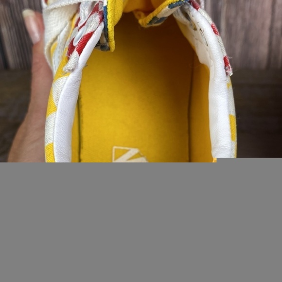 Kids Vans Shoes Red, Yellow & Blue Checks- Size 2 - Picture 12 of 12